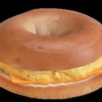 Morning Classic Sandwich · Egg and cheese. Freshly scrambled eggs and American cheese on 1 of big, fresh bagels.