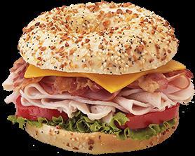 Turkey Club Sandwich · Turkey, bacon, American cheese, mayo, lettuce and tomato.