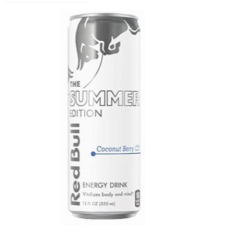 Red Bull Summer Edition, Coconut Berry 12oz · For the Summer only, grab a can of Red Bull's new mixture of coconut and berries.