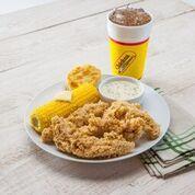 4 Express Tenders Combo · 4 Express Tenders, 1 regular side, a biscuit or a roll and a 32oz drink.