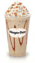 Caramel Cone Shake · Rich caramel ice cream with crunchy chocolate covered cone pieces surrounded by ribbons of c...