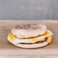 Egg McBongo · Add fried egg with cheddar jack cheese on an English muffin.