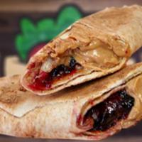 Kids Peanut Butter & Jelly · Grilled hot in a pita or served cold. Includes juice box and fruit cup.