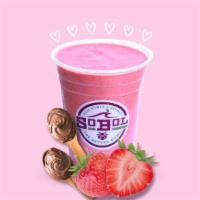 Valentine's Smoothie · Fall in love with this smoothie loaded with two scoops of Nutella, strawberry, banana, and s...