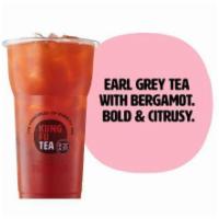 KF Black Tea · A bold blend of Earl Grey black tea and cane sugar.  Bright and Citrusy.