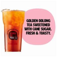 KF Oolong Tea · Robust Golden Oolong Tea Sweetened to perfection with Cane Sugar. Toasty and Clean.