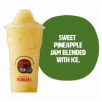 Pineapple Slush · A tropical blend of Pineapple and Ice. Sweet and Tropical.