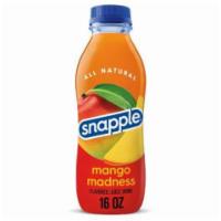 Snapple Mango Madness 16oz Bottle · Snapple Juice Drink mango madness is a blend of juices from concentrate with other natural f...