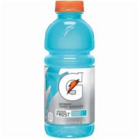 Gatorade Frost Glacier Freeze 20oz · Replinshing smooth drink that replaces the electrolytes lost in sweat.