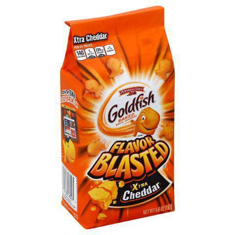 Xtra Cheddar Goldfish 6.6oz · The Snack that Smiles Back: When it comes to Goldfish crackers, you can feel good about serving your favorite snacks