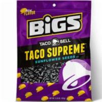 BIGS Taco Supreme Sunflower Seeds 5.35oz · Taco Supreme is a Taco Bell fan favorite, and now you can enjoy the creamy, spicy taste you ...
