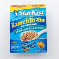 StarKist Chunk Lite Lunch Kit 4.1oz · Take your lunch-- to go! Lunch To-Go® Chunk Light Mix Your Own Tuna Salad kits come with all...