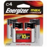 Energizer Max C 4 Pack · Four pack of C batteries to charge and fuel your electronic devices.
