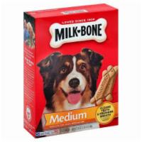 Milk Bone Dog Biscuits Medium 24oz · A delicious biscuit for medium-sized dogs over 20 pounds. Crunchy texture helps clean teeth ...