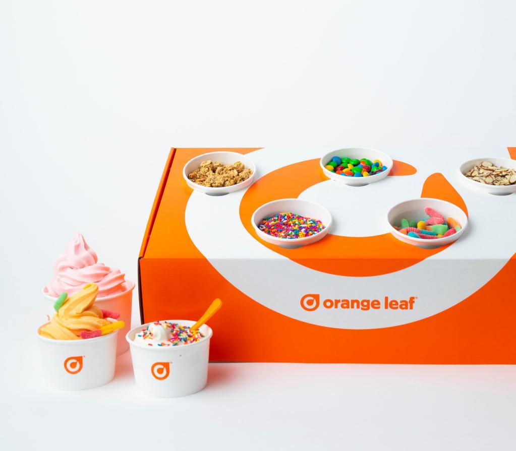Small Party Box · 12 cups with your choice of 3 flavors and 3 toppings.