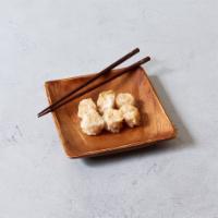 Shumai · Steamed shrimp dumplings. Six pieces. 
