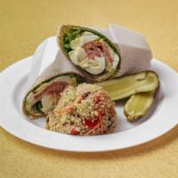 Classic Egg Salad Wrap · Comes with choice of wrap. Add-ons for an additional charge.