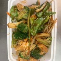 R5. Buddha Plus Sesame Tofu Snow Peas Diet · Includes green beans, baby corn, mushrooms, bean sprouts and broccoli combined with tofu.