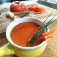 Tomato Bisque · Roasted tomatoes blended into creamy perfection for this savory feel-good soup. Try it with ...