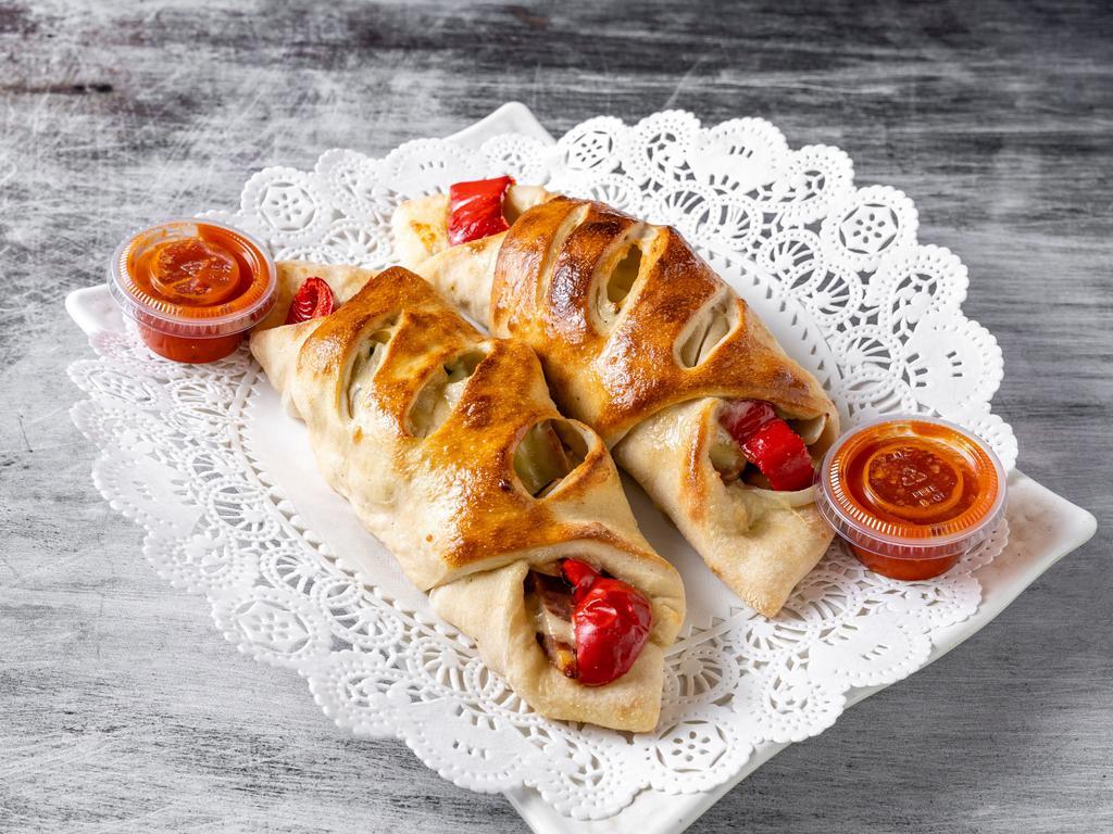 Sausage, Peppers and Onions Roll · 