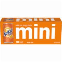 Sunkist Mini Cans 10 Pack 7.5 oz · A bold soda bursting with zesty orange flavor. Contains caffeine.