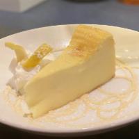 Italian Ricotta  Cheese Cake · Cheesecake made with ricotta cheese delicately served with a hint of natural lemon essence