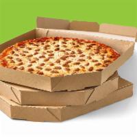 Value Pack 6 Mediums · 3 medium 1-topping pizzas.