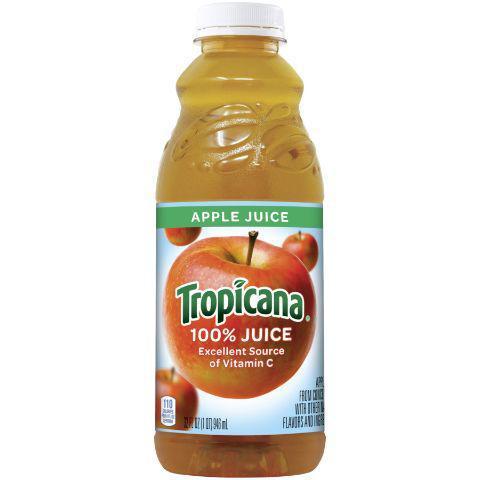 Tropicana 100% Apple Juice 32oz · 100% Apple juice and 100% vitamin C for the delicious taste you love and the nutrition you need.