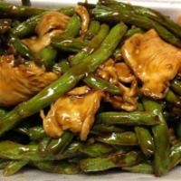 79. Chicken with String Bean · Served with rice. Hot and spicy.