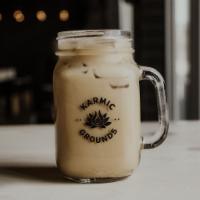 Iced Latte · Two shots of espresso with cold organic whole milk served over ice.