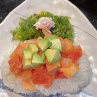 Spicy Poke Rice Bowl · Mix fresh fish with rice(spicy)
