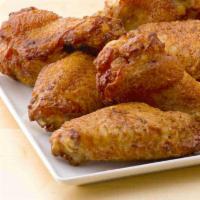 Papa's Wings · Honey chipotle, spicy Buffalo, BBQ or roasted. Served with dipping sauce.