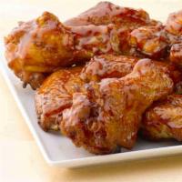 Honey Chipotle Wings · Eight oven-baked chicken wings.