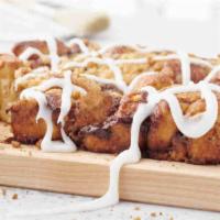 Cinnapie · Fresh, oven-baked dough topped with cinnamon or apple filling, brown sugar streusel and and ...