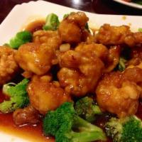 80. General Tso's Shrimp · Hot and spicy.