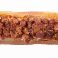 Maple Bacon · 🥓 Bacon, Bacon, Bacon! And maple icing on a bavarian long john underneath. 