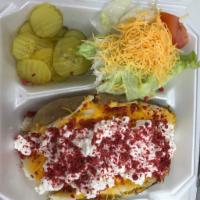 #2. Dieter's Delight · Margarine, cottage cheese, lettuce, tomatoes, bacon bites, cheddar cheese and choice of dres...