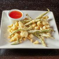 Tempura Vegetables · Cauliflower and green beans with sweet chili sauce