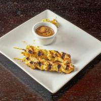 Kids Grilled Chicken Skewers · 2 chicken skewers with choice of rice.