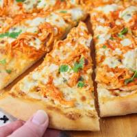 Buffalo Chicken Pizza · Grilled chicken and buffalo hot sauce.