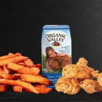 Kid's Boneless Wings (gf) · buttermilk-fried, all-natural chicken served with your choice of sauce (665-875 cal)