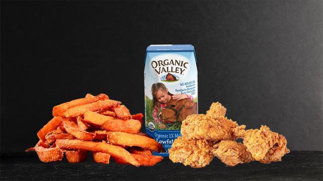 Kid's Boneless Wings (gf) · buttermilk-fried, all-natural chicken served with your choice of sauce (665-875 cal)