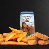 Kid's Plant Based Nuggets · plant-based chicken nuggets served with your choice of sauce (490-610 cal)