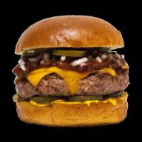 American Liberty · Beef patty, Lettuce, Tomato, Onion, Pickle with American Cheese