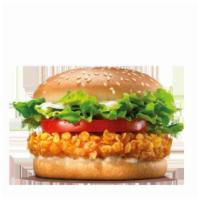 Baba Alis Zinger Burger · Krispy Chicken Patty, Lettuce, Tomato, Onion, Jalapeño with Cheese and Sweet Chilly Sauce