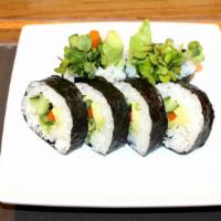 Vegetable Roll  · Served with cucumber, avocado, carrot, and radish.