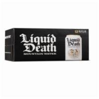 Liquid Death Mountain Water 12 Pack 16.9oz · Naturally sourced from a deep underground mountain source, Liquid Death is packed with elect...