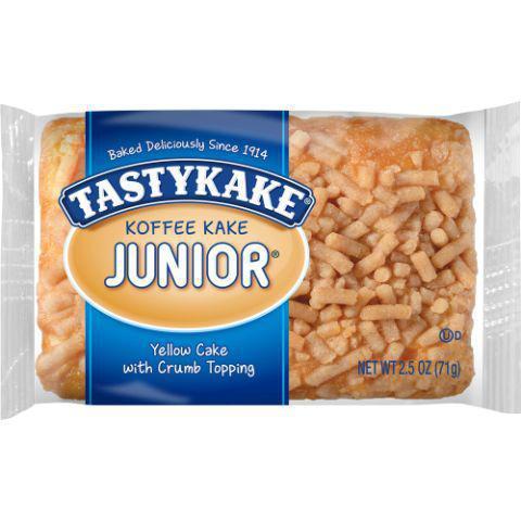 Tastykake Koffee Kake Junior 2.5oz · Fluffy chocolate cake filled with a sweet cream and finished off with a buttercream icing.