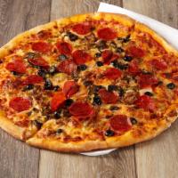 1. Deluxe Pizza Special · Pepperoni, sausage, onions, bell pepper, mushrooms and black olives.