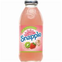 Snapple Kiwi Strawberry 16oz · The combined flavors of strawberry and kiwi make up a tangy, yet delicious drink.